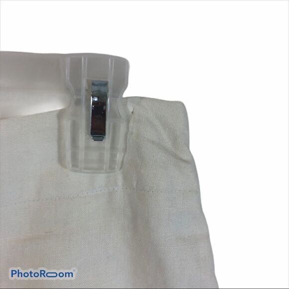 Larry Levine White Linen Blend Layer Skirt size 10 - Picture 3 of 9